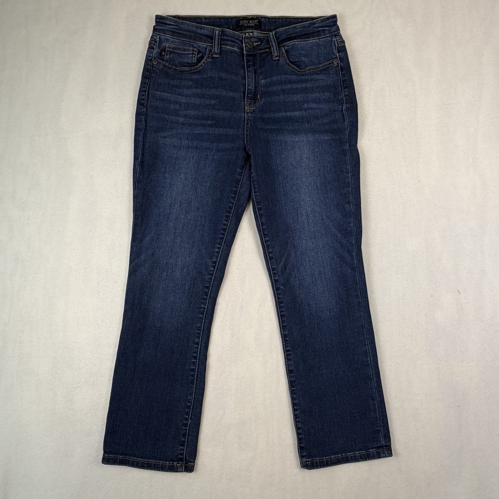 Judy Blue Capri Jeans Women's 9/29 Dark Wash Jeans Stretch Denim
